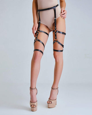 Leather legs harness (garters) - Dr.Harness 1